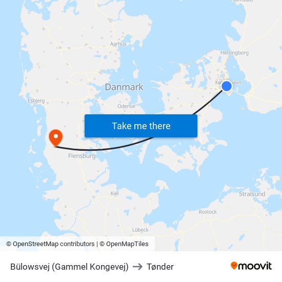 Bülowsvej (Gammel Kongevej) to Tønder map