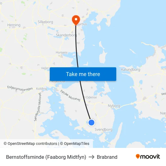 Bernstoffsminde (Faaborg Midtfyn) to Brabrand map