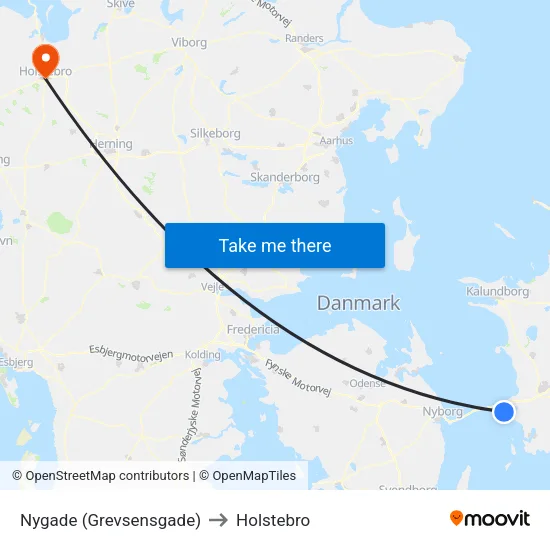 Nygade (Grevsensgade) to Holstebro map