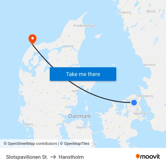 Slotspavillonen St. to Hanstholm map