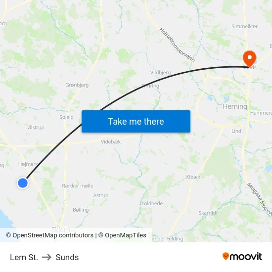 Lem St. to Sunds map