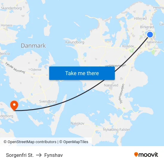 Sorgenfri St. to Fynshav map