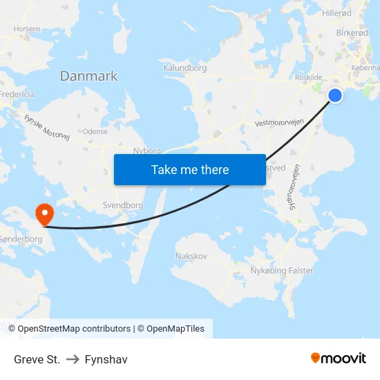 Greve St. to Fynshav map