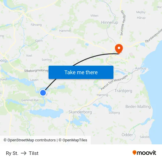 Ry St. to Tilst map