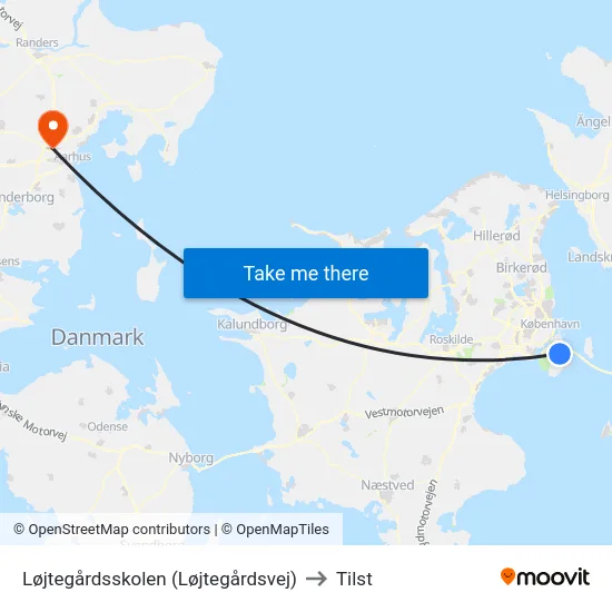 Løjtegårdsskolen (Løjtegårdsvej) to Tilst map