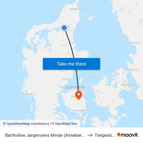 Bartholine Jørgensens Minde (Annebergvej / Aal to Tietgenbyen map