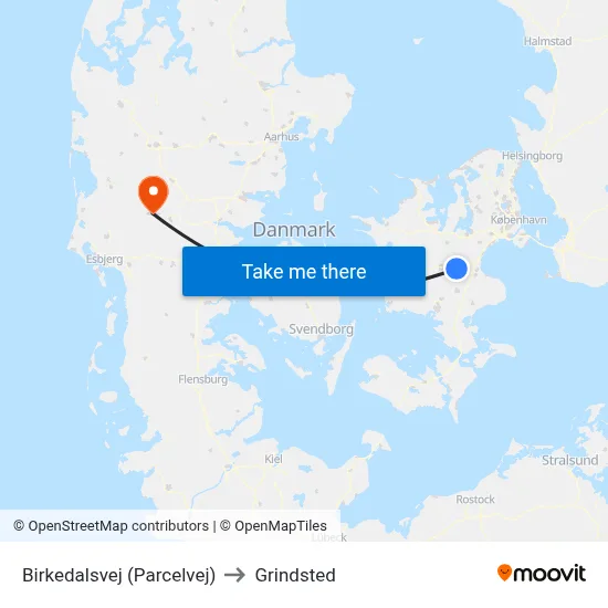 Birkedalsvej (Parcelvej) to Grindsted map