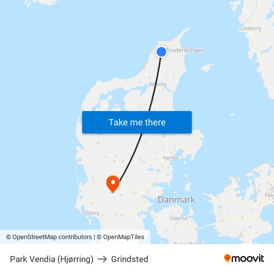 Park Vendia (Hjørring) to Grindsted map