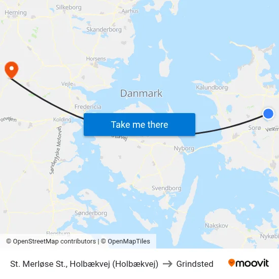 St. Merløse St., Holbækvej (Holbækvej) to Grindsted map