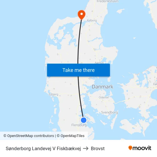 Sønderborg Landevej V Fiskbækvej to Brovst map