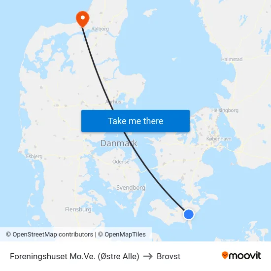 Foreningshuset Mo.Ve. (Østre Alle) to Brovst map