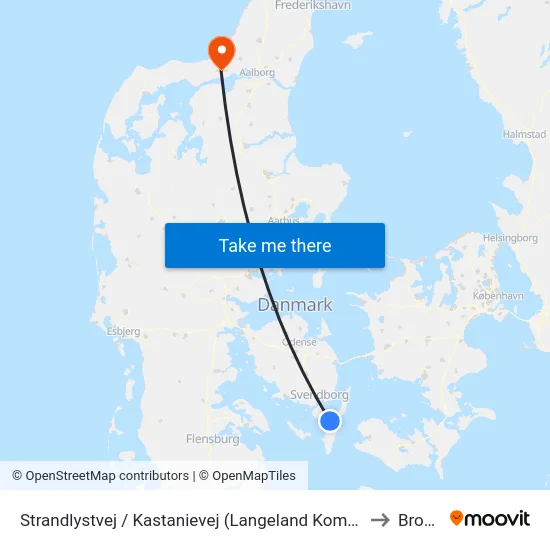 Strandlystvej / Kastanievej (Langeland Kommune) to Brovst map
