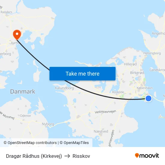 Dragør Rådhus (Kirkevej) to Risskov map