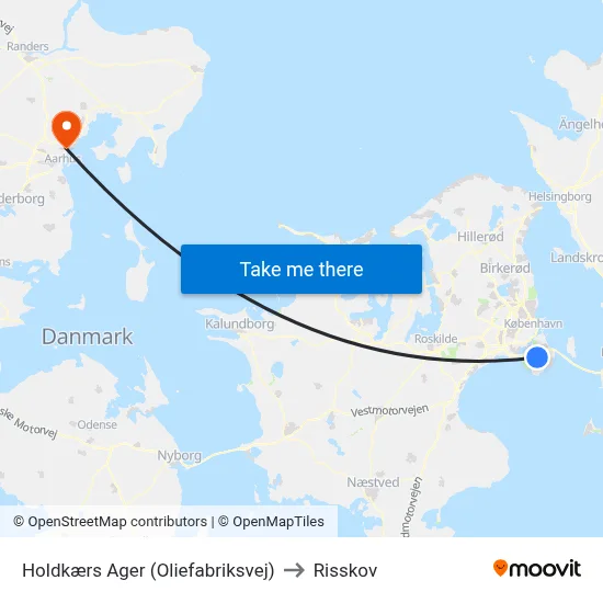Holdkærs Ager (Oliefabriksvej) to Risskov map