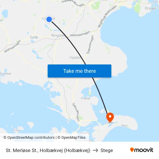 St. Merløse St., Holbækvej (Holbækvej) to Stege map