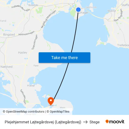 Plejehjemmet Løjtegårdsvej (Løjtegårdsvej) to Stege map