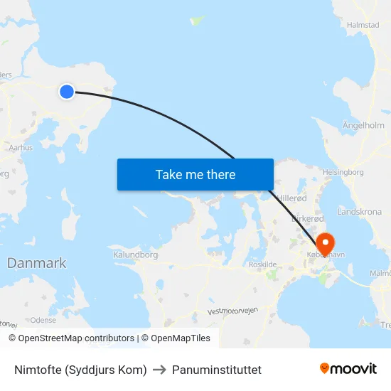 Nimtofte (Syddjurs Kom) to Panuminstituttet map