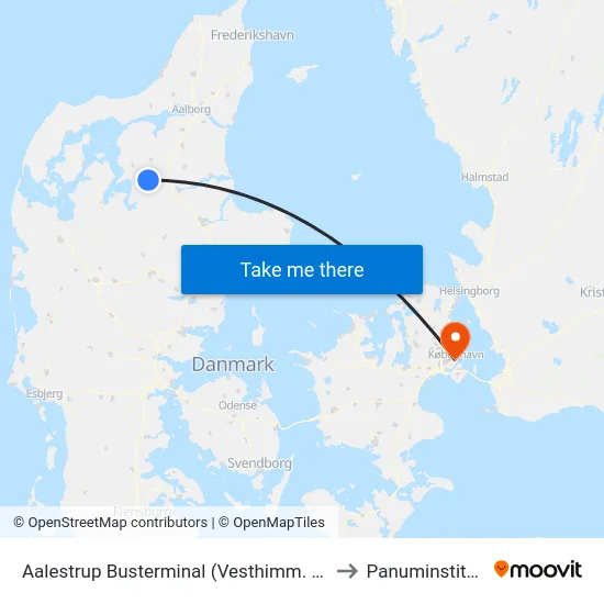 Aalestrup Busterminal (Vesthimm. Komm.) to Panuminstituttet map