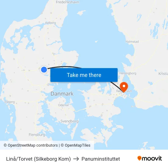 Linå/Torvet (Silkeborg Kom) to Panuminstituttet map