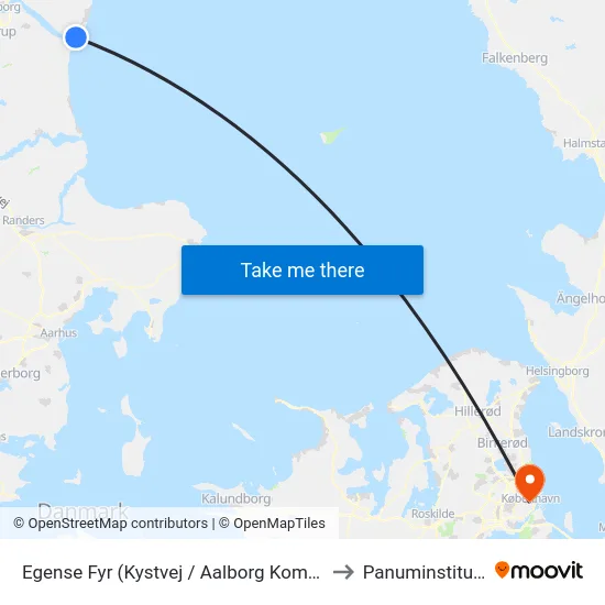 Egense Fyr (Kystvej / Aalborg Kommune) to Panuminstituttet map
