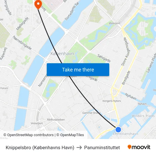 Knippelsbro (Københavns Havn) to Panuminstituttet map