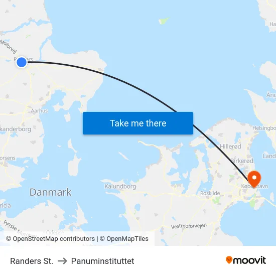 Randers St. to Panuminstituttet map