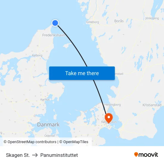Skagen St. to Panuminstituttet map