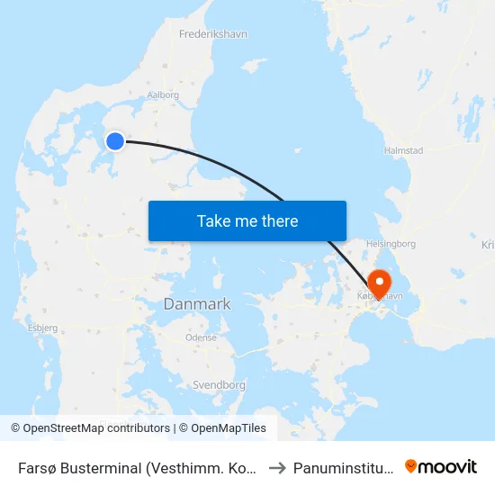 Farsø Busterminal (Vesthimm. Komm.) to Panuminstituttet map