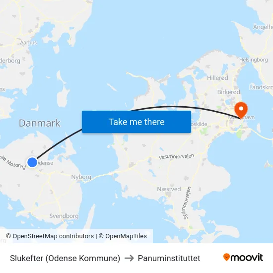 Slukefter (Odense Kommune) to Panuminstituttet map