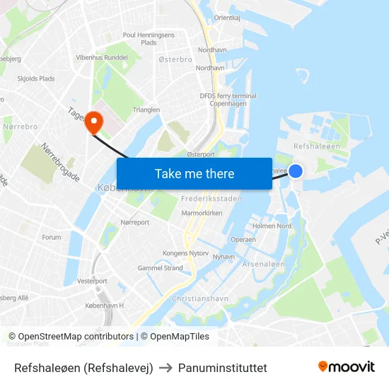 Refshaleøen (Refshalevej) to Panuminstituttet map