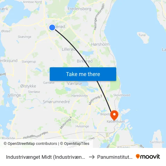 Industrivænget Midt (Industrivænget) to Panuminstituttet map