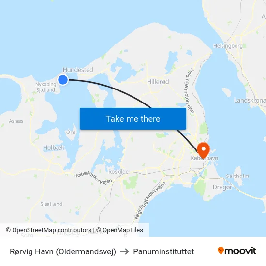 Rørvig Havn (Oldermandsvej) to Panuminstituttet map