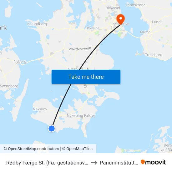 Rødby Færge St. (Færgestationsvej) to Panuminstituttet map