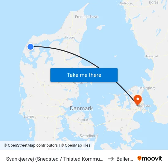 Svankjærvej (Snedsted / Thisted Kommune) to Ballerup map