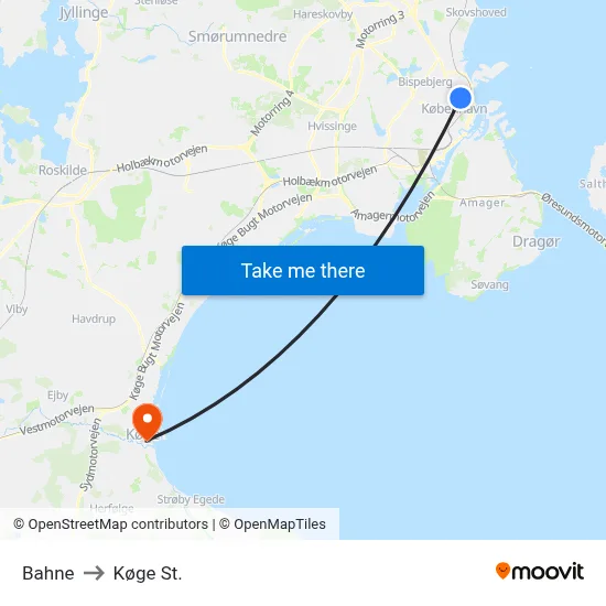 Norman Copenhagen to Køge St. map