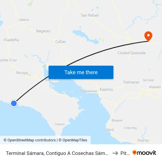 Terminal Sámara, Contiguo A Cosechas Sámara to Pital map