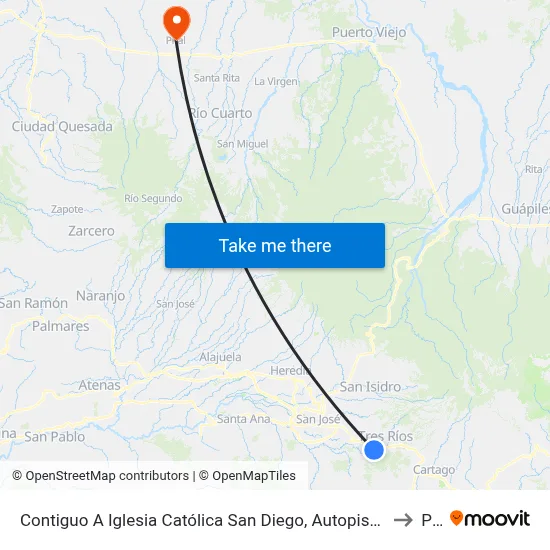 Contiguo A Iglesia Católica San Diego, Autopista Florencio Del Castillo La Unión to Pital map