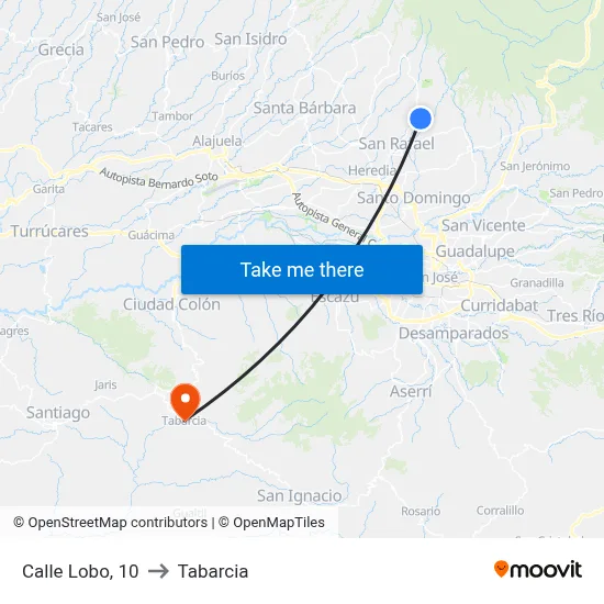 Calle Lobo, 10 to Tabarcia map
