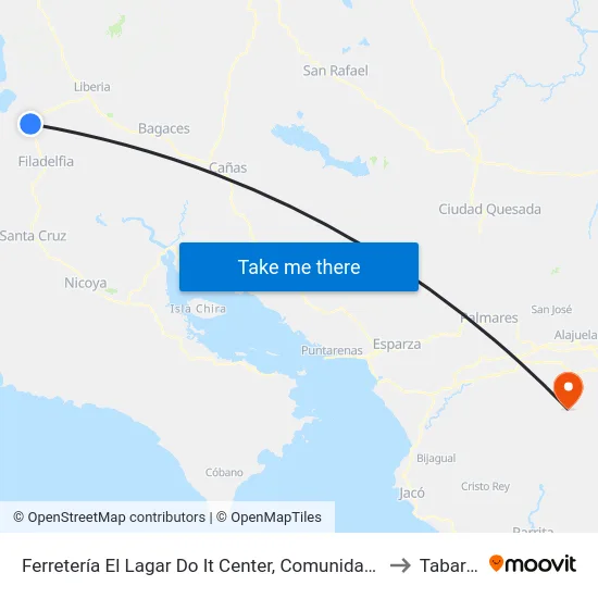 Ferretería El Lagar Do It Center, Comunidad Carrillo to Tabarcia map