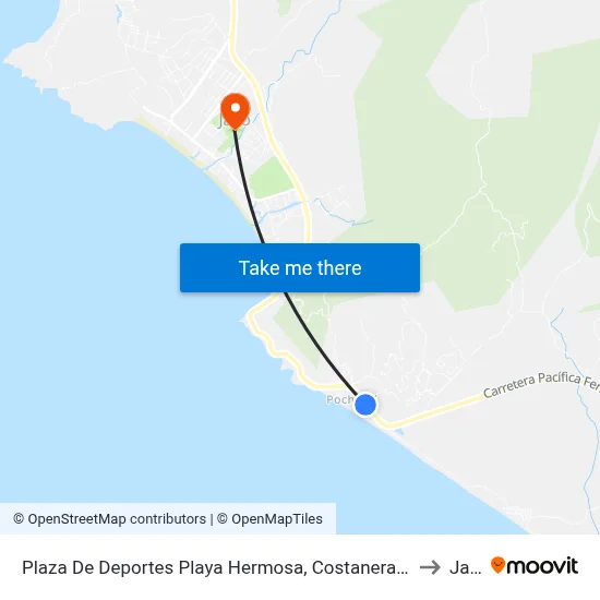 Plaza De Deportes Playa Hermosa, Costanera Sur Garabito to Jacó map