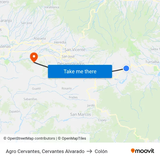 Agro Cervantes, Cervantes Alvarado to Colón map