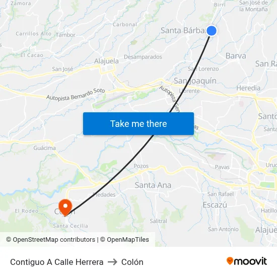 Contiguo A Calle Herrera to Colón map