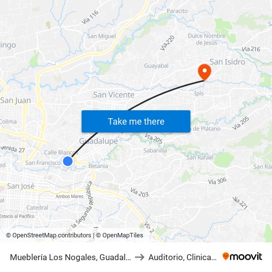 Mueblería Los Nogales, Guadalupe Goicoechea to Auditorio, Clinica Coronado map