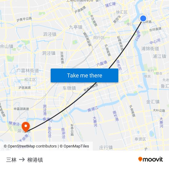 三林 to 柳港镇 map