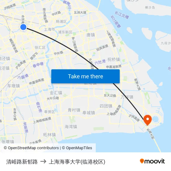 清峪路新郁路 to 上海海事大学(临港校区) map