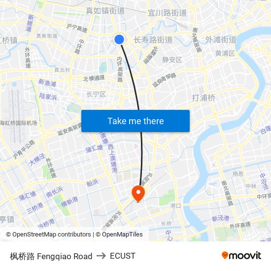 枫桥路 Fengqiao Road to ECUST map