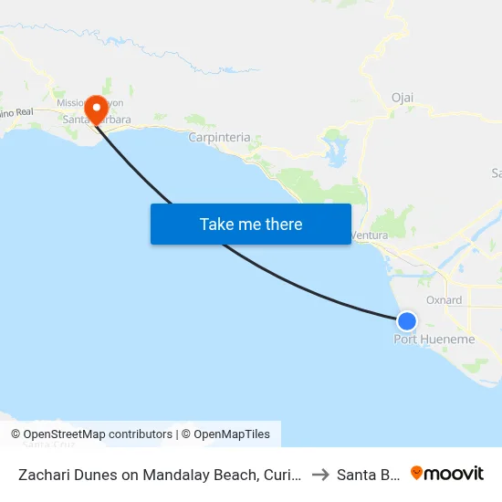 Zachari Dunes on Mandalay Beach, Curio Collection by Hilton to Santa Barbara map
