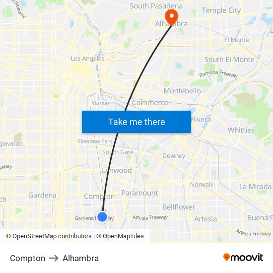 Compton to Alhambra map