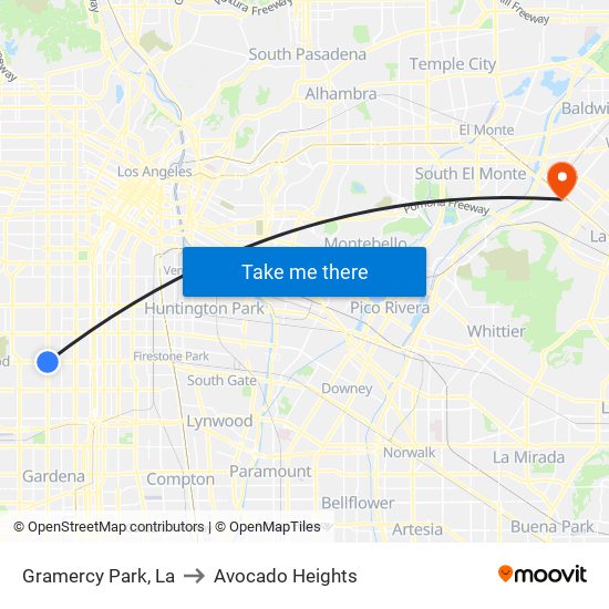 Gramercy Park, La to Avocado Heights map