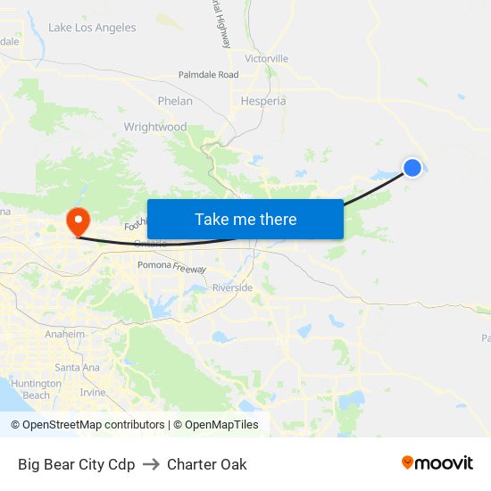 Big Bear City Cdp to Charter Oak map